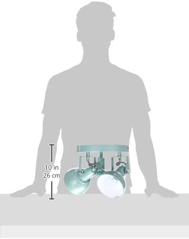 BRILONER - Ceiling Light, 3 Bulbs, Round, Classic Living Room Lighting, E14, Max. 40 W, 21 x 21 x 15.5 cm, Grey, Living Room Ceiling Lamp, Bedroom Ceiling Lamp - Image 4