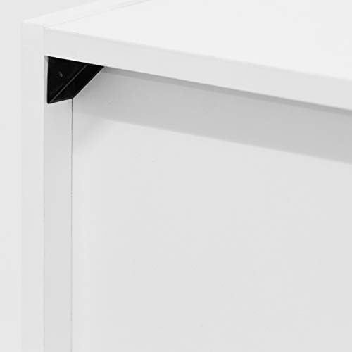 Furinno Luder Open Bookcase, 5 Cube, White - Image 9