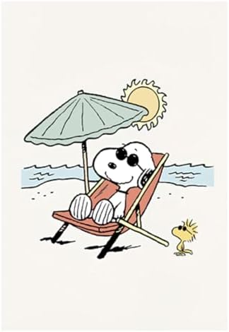 Set of 6 Wooden Paintings, Living Room Decoration, Modern, Bedroom, Bedroom, Children's Room, Drawings, Plush Toys, Snoopy with Metal Hangers, (29 x 20 cm Each Picture) - Image 10