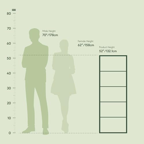 Furinno Luder Open Bookcase, 5 Levels, White - Image 4