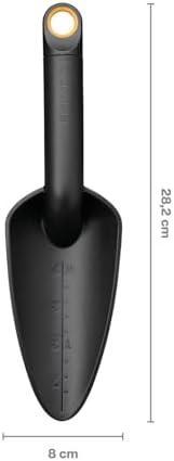 Fiskars Garden Tool Set, 3 Pieces, Cultivator, Planter and Transplanter, FiberComp Plastic 65% Recycled with Fibreglass, Black/Orange, Solid, 1076379 - Image 6