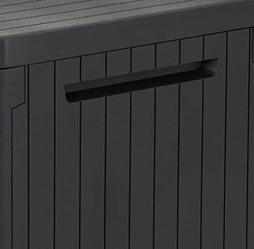 Keter City Box – Outdoor Chest, Storage Chest, Capacity 113L, Resin, Grey, Garden and Terrace, 44 x 58 x 55 cm - Image 5