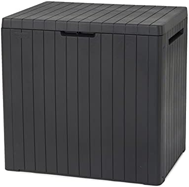 Keter City Box – Outdoor Chest, Storage Chest, Capacity 113L, Resin, Grey, Garden and Terrace, 44 x 58 x 55 cm - Image 2
