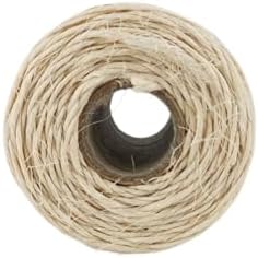 IDEA HOME Natural Sisal Rope Jute Rope for Home Garden DIY Scratching Rope Cat Accessory Brown 2 mm 135 m 0.25 kg - Image 8