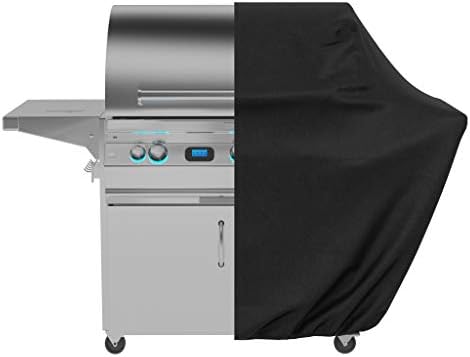 Amazon Basics Outdoor Gas BBQ Cover Waterproof 117 x 61 x 117 cm Black - Image 4