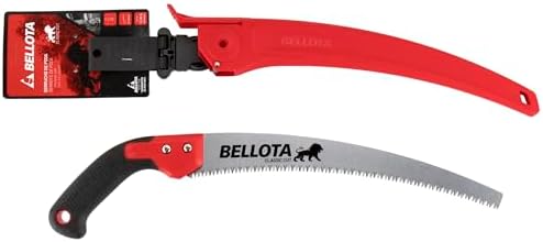 Bellota 450BIMR13 Leon Pruning Saw with 13" Curved Blade, Japanese Serrated and Straight Bi-Material Handle, Includes Case - Image 2