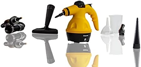 BEHOME Portable Household Steam Cleaner Hand Cleaner 9 Accessories for Cleaning Sofa, Car, Blinds, Handheld Steam Tank 350ml, Removes Mites, Stains, Sterilizes Surfaces - Image 3