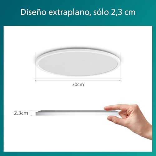 Philips Superslim Ceiling Light, Functional LED Ceiling Light, White, Warm White, Dimmable 27 K - 18 W - Image 5