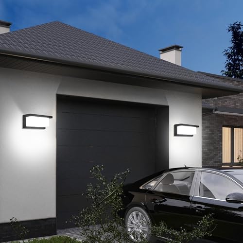 YICALE Outdoor Wall Light 18 W Outdoor Wall Lamp Waterproof IP65 LED Light Ilighting 6500 K Aluminium LED Wall Light for Garden, Terrace, Patio, Villa, Hallway - Image 8