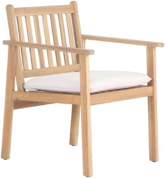 BAÏTA - 2 seater Rio garden lounge in FSC bleached Acacia Wood with raw cushions, Banquet set, armchairs and coffee table Outdoor Furniture - Image 5