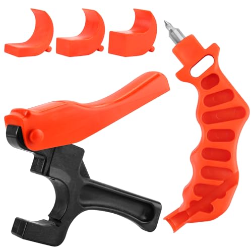 Kalolary Drip Irrigation Hole Drilling Machine, Hole Drilling Tool, Lawn and Garden Irrigation Pipe Drilling Machine for 16/20/25/32mm PE Pipe (Orange) - Image 2