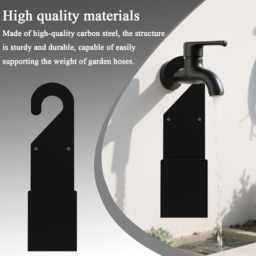 Outdoor Hose Holder,Metal Heavy Duty Hose Hook - Gardening Accessories For Irrigation Cleaning And Use On Terraces Fences And Outdoor Spaces - Image 3