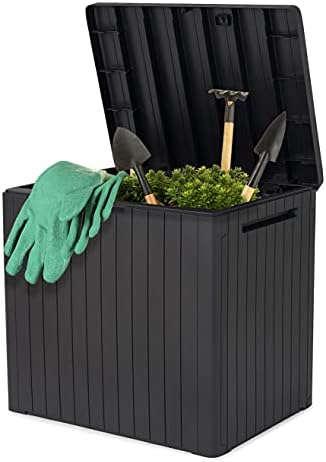 Keter City Box – Outdoor Chest, Storage Chest, Capacity 113L, Resin, Grey, Garden and Terrace, 44 x 58 x 55 cm - Image 3