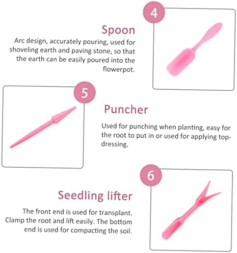 Toyvian 6piezas Herramientas para Suculentas Kit para Principiantes Herramientas De Jardinería Maceta Resistente y Práctica - Image 5