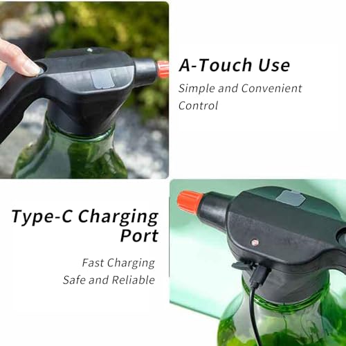 Pulverizador Eléctrico para Jardín, Mister De 3.5 Litros Para Césped, Pulverizador Portátil con USB para Pintura Lavado de Coches Invernaderos Cuidado de Animales - Image 8