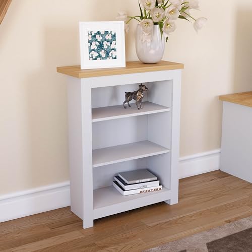Vida Designs Arlington Modern 3 Tier Bookcase Display Shelves Storage Shelves MDF Furniture White - Image 7
