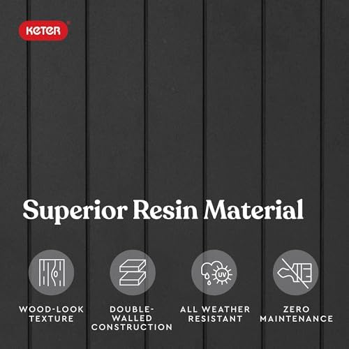 Keter City 30 Gallon Resin Box for Patio Furniture, Pool Accessories and Storage for Outdoor Toys, Dark Gray - Image 10