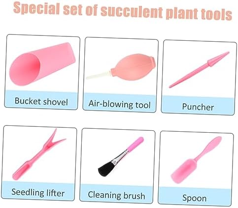 Toyvian 6piezas Herramientas para Suculentas Kit para Principiantes Herramientas De Jardinería Maceta Resistente y Práctica - Image 6