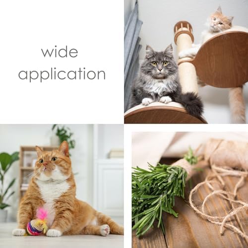 IDEA HOME Natural Sisal Rope Jute Rope for Home Garden DIY Scratching Rope Cat Accessory Brown 2 mm 135 m 0.25 kg - Image 5