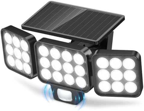 GEARLITE Solar Security Lights Outdoor Motion Sensor 3500LM Solar Lights Outdoor Garden Lights with 270°Wide Lighting Angle, Up to 15 Hours, 3 Light Modes - Image 2