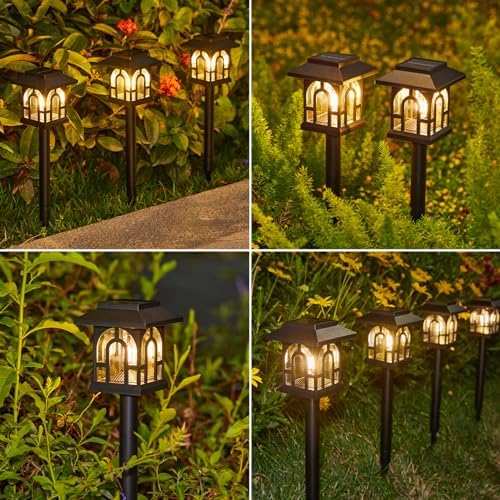 BUCASA FXDC Solar Garden Lights Outdoor 6 Pack TPL011 - Image 8