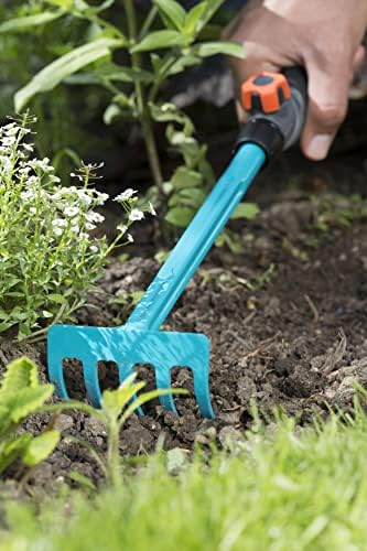 Gardena Combisystem Small Tool Kit: Set consisting of a flower palette and a flower rake for effortless planting and transplanting in flower beds and planters (17354-60) - Image 4