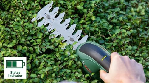 Bosch Home and Garden 0600833303 EasyShear Garden Scissors, Built-in 3.6.V Battery, Operating Time: 40 min, Blade Length: 12.cm (Hedges)/8.cm (Lawn), Green Box - Image 3