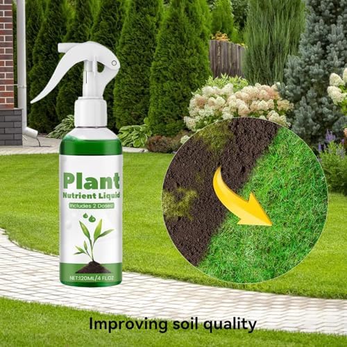 Liquid Grass Paint Restorer, Green Grass Spray for Lawn - 120ml Grass Grass Paint Spray,Lawn Dye Patch Patch Solution Colorant for the - Image 3