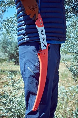 Bellota 450BIMR13 Leon Pruning Saw with 13" Curved Blade, Japanese Serrated and Straight Bi-Material Handle, Includes Case - Image 8