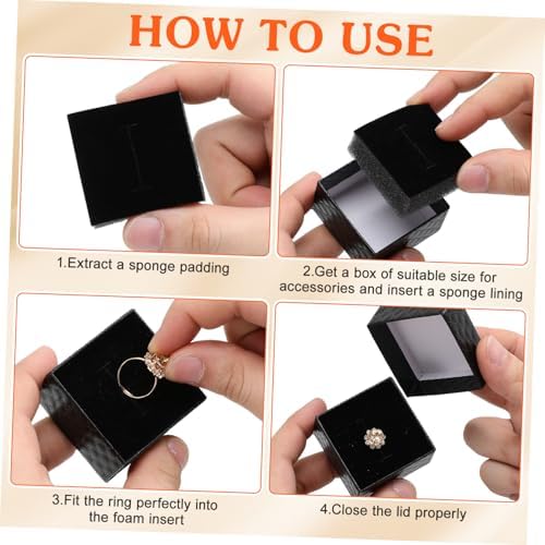 20 Pieces Jewelry Box Inserts Sponge Protective Organizer Storage Rings Accessories Home and Store - Image 10