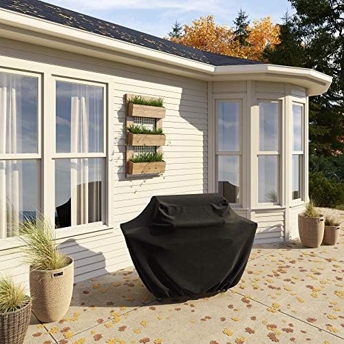 Amazon Basics Outdoor Gas BBQ Cover Waterproof 117 x 61 x 117 cm Black - Image 7