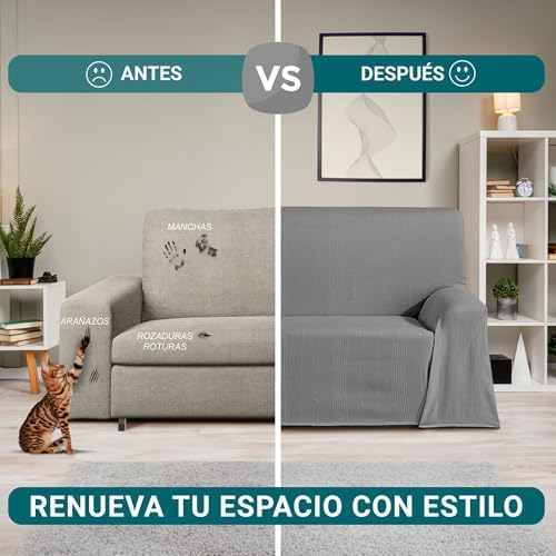 Multi-Purpose Foulard Size 230 x 260 cm for Sofa or Bed – Multipurpose Bedspread Anthracite Decorative Bedspread for Sofa, Bed – Jarapa Sofa or Bed Protector Light and Elegant - Image 7