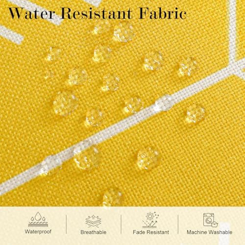 JOTOM Set of 4 Outdoor Cushion Covers Waterproof 30x50cm Geometric Modern Outdoor Pillow Covers Decorative for Patio Garden Bedroom Sofa Chair Bed - Image 9