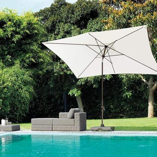 Replacement Cover for Parasol, Rectangular Parasol 2 x 3 Metres with Side Arm | Garden Accessories as Waterproof Cover for Swimming Pool Terrace and Table - Image 9