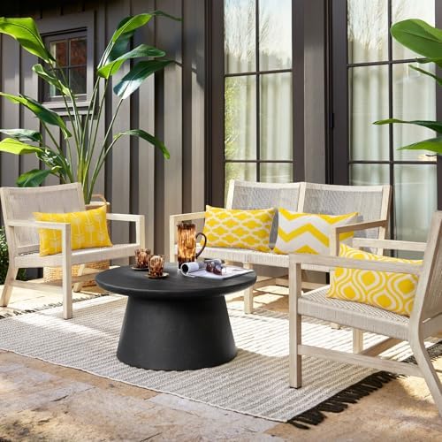 JOTOM Set of 4 Outdoor Cushion Covers Waterproof 30x50cm Geometric Modern Outdoor Pillow Covers Decorative for Patio Garden Bedroom Sofa Chair Bed - Image 7