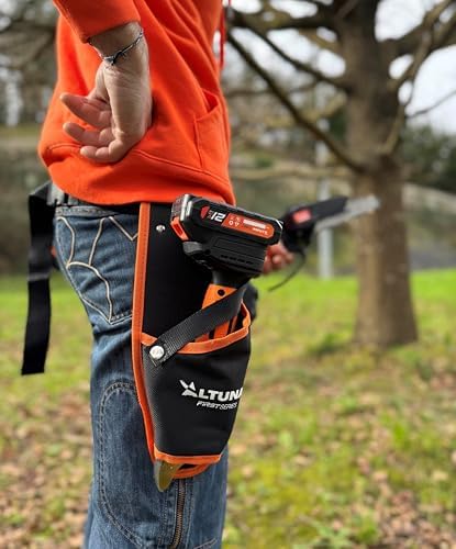 Altuna - Titanium Battery Pruning Kit - Battery Chainsaw + Electric Pruning Shears - Includes 2 2Ah Batteries - With Case, Charger and Belt Holder - Image 8