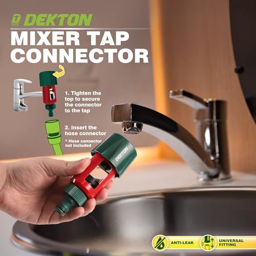 DEKTON Multi Tap Adapter, Durable and Easy to Install Connector for Garden Hoses, Perfect for Drip Irrigation Systems and Irrigation Tools, Universal Fit and Compatibility - Image 5