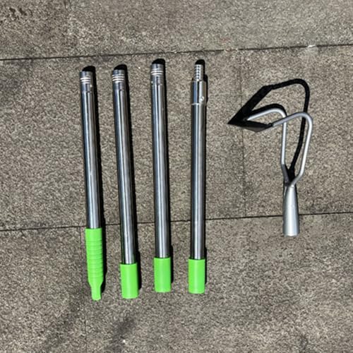 Herramienta de jardín de acero inoxidable con postes ajustables, pala profesional de eliminación de malas hierbas para jardinería al aire libre, herramienta de jardín multifuncional - Image 7