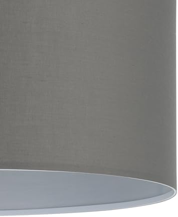 Eglo PASTERI Suspension Lamp, Textile Pendant Lamp with 1 Bulb, Steel and Fabric Suspension Lamp, Matt Nickel, Grey, E27 Base, Diameter 53 cm - Image 7