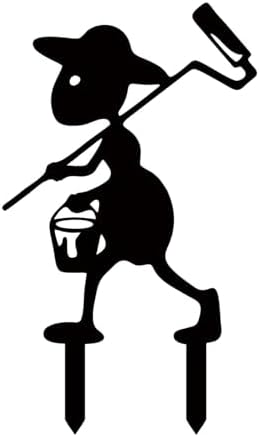 Adornos artísticos de metal para patio, adornos de hormigas de metal, plantas en maceta, estacas de enchufe de tierra, estacas de decoración de jardinería al aire libre para jardín, granja - Image 10