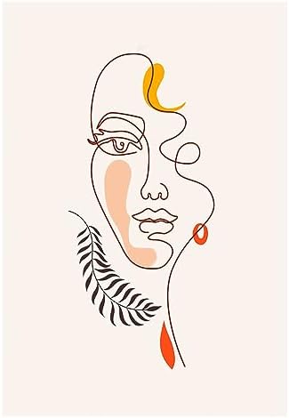 Set of 6 Wooden Base Paintings, Living Room Decoration, Modern, Bedrooms, Room, Abstract, Floral with Metal Hangers, (29 x 20 cm Each Picture) - Image 10