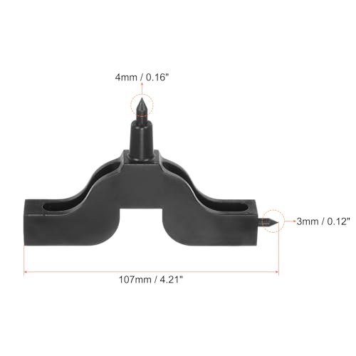 sourcing map 2 herramientas de perforación de riego de 3 mm, 4 mm, doble uso, en forma de T, sistema de riego por goteo, herramienta de tubería de agua, perforadora, aspersores, micro para colocar - Image 3
