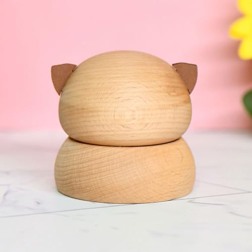 Handcraft Classic Mushroom Wooden Rotating Musical Box Classic Melodies Home Decor for Kids Adults Home Music - Image 5