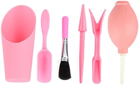 Hemobllo Place Mini Garden Tools for Succulents Accessories Brush Kit Succulent Tools Equipment Transplant Inside Indoor Shovel Plants Pink - Image 2