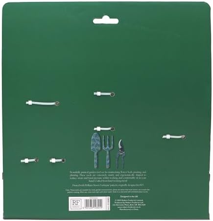 William Morris Larkspur Garden Tool Set, Fork, Trowel and Pruning Shears, Green - Image 4