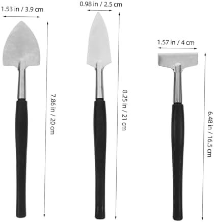 YARNOW 2 Sets Miniature Gardening Tools with Spade Rake and Hoe Ergonomic for Indoor and Outdoor Beginners Kit Succulent and Bonsai Care - Image 3