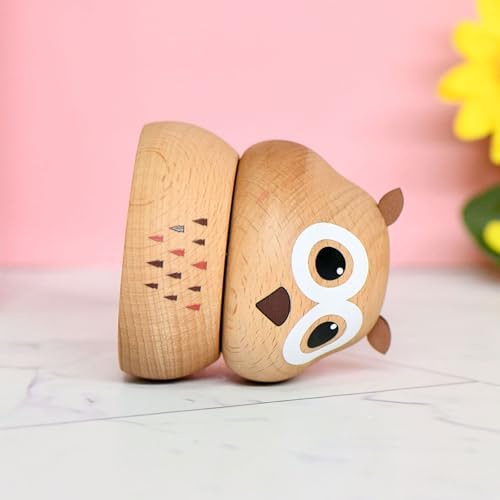 Handcraft Classic Mushroom Wooden Rotating Musical Box Classic Melodies Home Decor for Kids Adults Home Music - Image 9