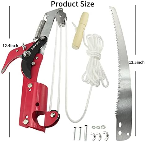 BAYTORY Extendable Saw Head for Pruning Trees Without Pole, High Altitude Branches, Pruning Shears, Fruit Picker for Plants and Branches, Garden Trimming Tool - Image 4