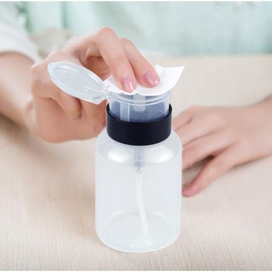 LALILL Dispenser Bottles 2 x 200 ml – Dispenser with Pump for Cosmetic Liquids – Acetone Remover Polish Cleaner Lotion Shampoo – Professional and Home - Image 8