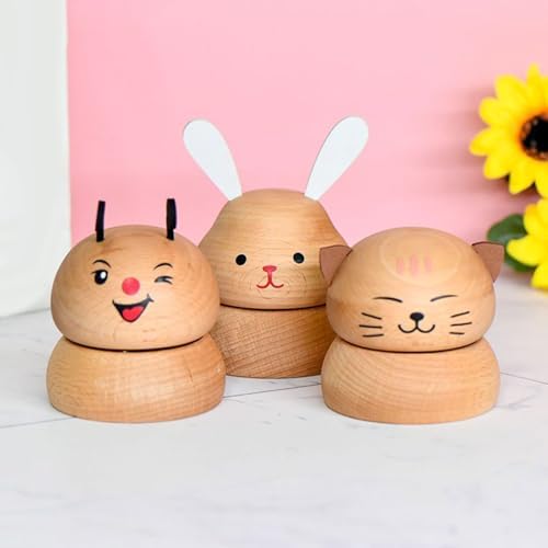 Handcraft Classic Mushroom Wooden Rotating Musical Box Classic Melodies Home Decor for Kids Adults Home Music - Image 6